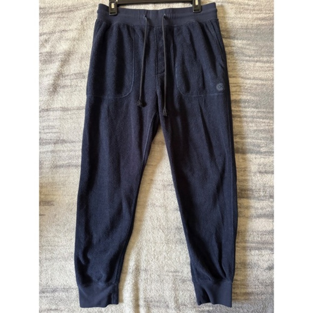 Outerknown Mens Hightide Sweatpants Navy Blue‎ Terry Toweling Joggers Lounge XL